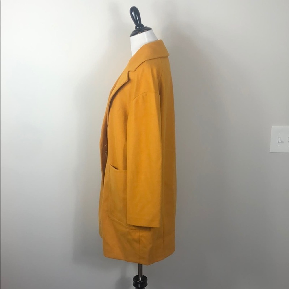 Topshop Carly Coat Yellow New Without Tags - Picture 4 of 7